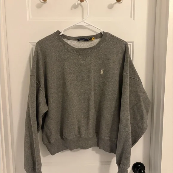 Ralph Lauren Gray Crew Neck Sweatshirt - Picture 2 of 5